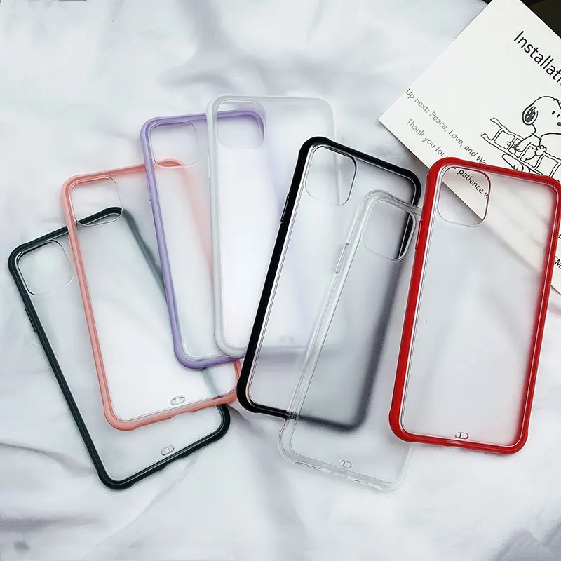 Роскошный Матовый Прозрачный чехол для телефона iPhone 11 Pro Max XR X XS 8 7 6 6S Plus