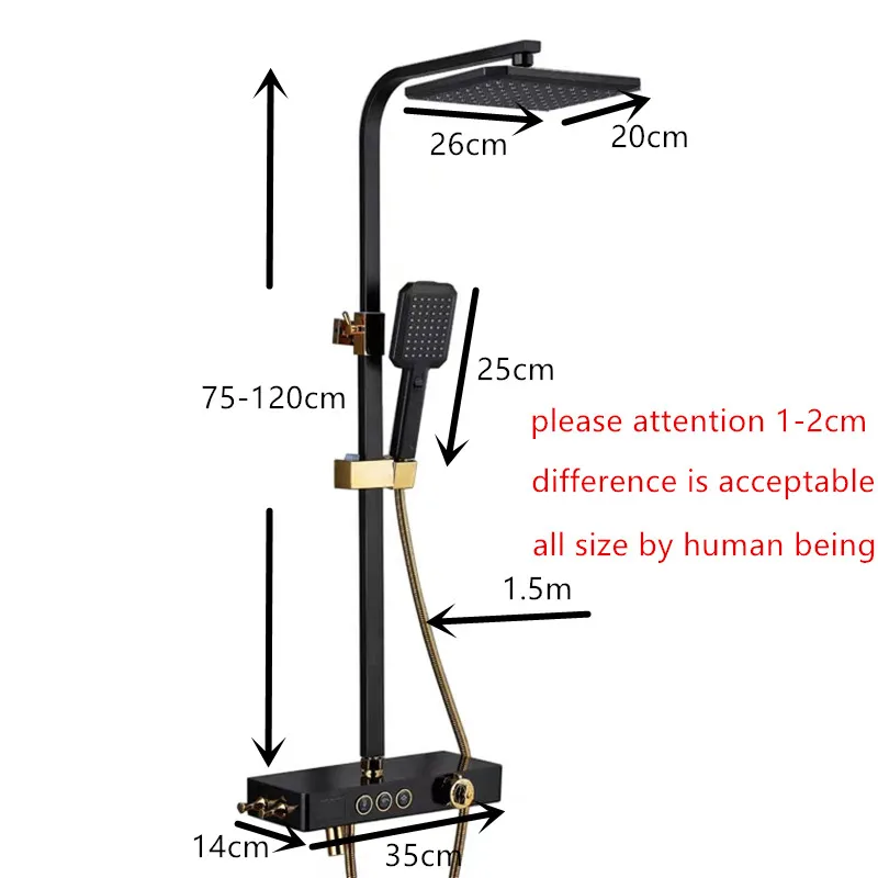 Набор термостатических смесителей для душа настенный смеситель с постоянным