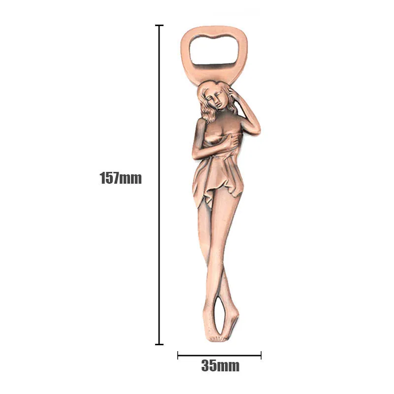 

1PC Creative Novelty Alloy Metal Beauty Sexy Lady Bar Beer Bottle Opener Pendant Beer Cap Opener Kitchen Bar Tools Accessories