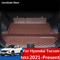 for hyundai tucson nx4 2021 2022 car trunk mats cargo liner car pad full cover case carpet rugs car protective accessories