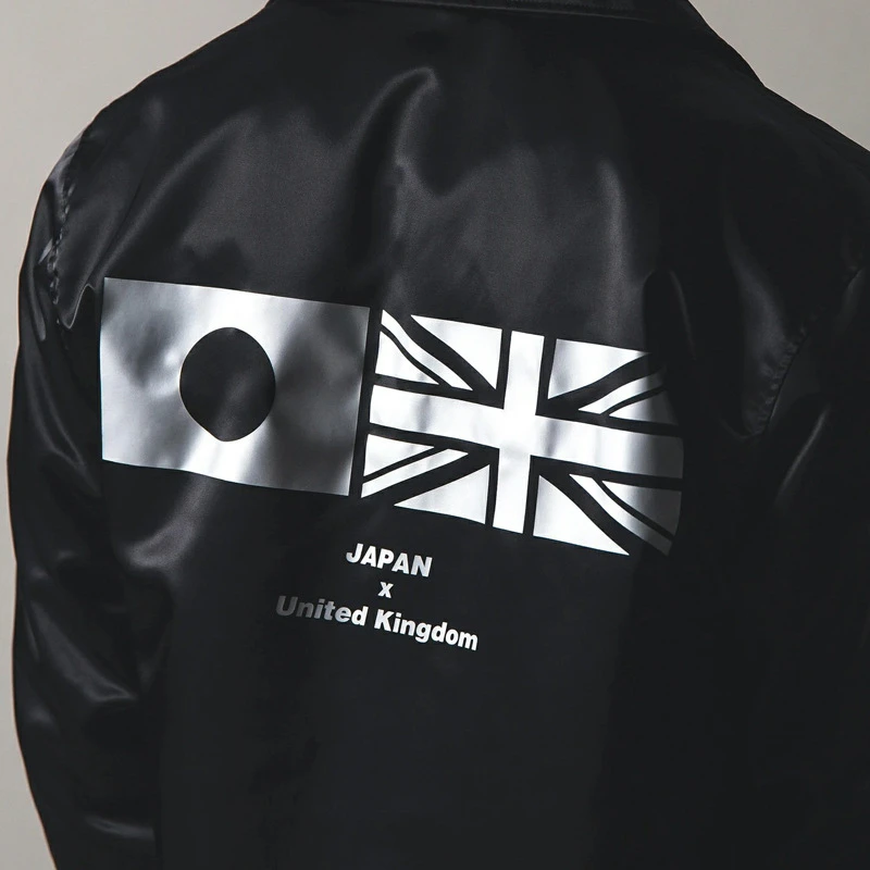 Япония и принт Флаг Великобритании 2020 Новый осень зима случайные бомбардировщик