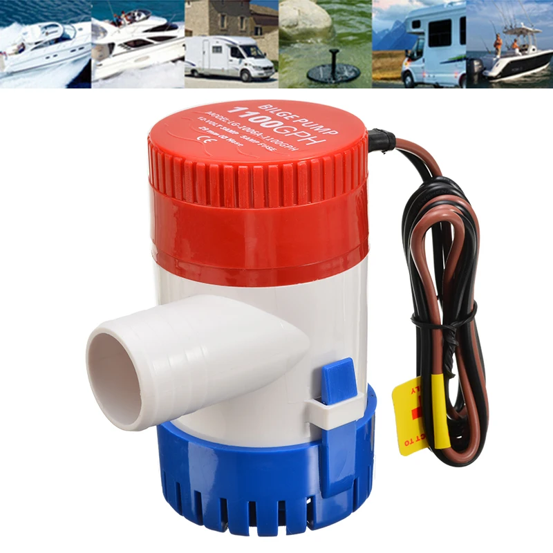 1100 GPH 12V Electric Marine Water Pump Submersible Boat Bilge With Float Switch For Yacht Accessories | Обустройство дома