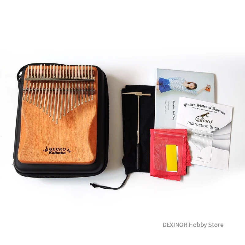 Gecko Kalimba 21 клавиша пианино красное дерево стройные клавиши Mbira Подарочная