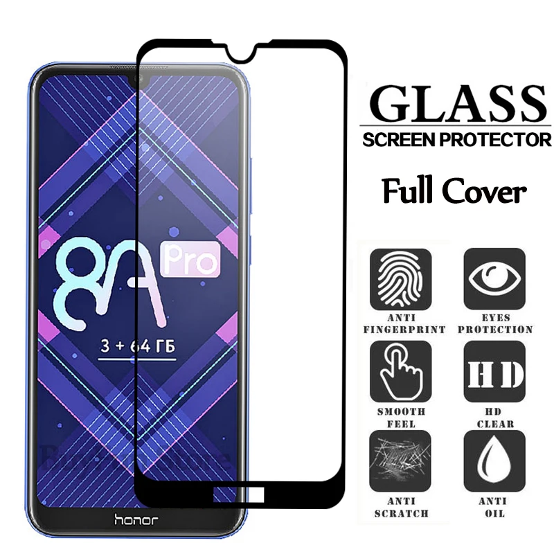 Закаленное стекло для huawei honor 8a pro Защитная пленка экрана телефона 8c 8s 8x max play a8 8 a |