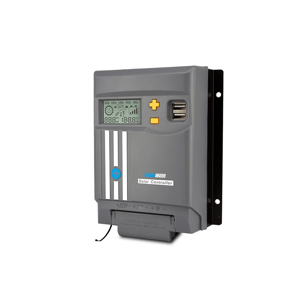 20A со слежением за максимальной точкой мощности 12V/24V Dual USB Автомобильное зарядное