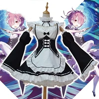 women maid outfit anime costumes long dress black white apron dress lolita dresses %d0%ba%d0%be%d1%81%d0%bf%d0%bb%d0%b5%d0%b9 %d0%ba%d0%be%d1%81%d1%82%d1%8e%d0%bc cafe costume cosplay costume