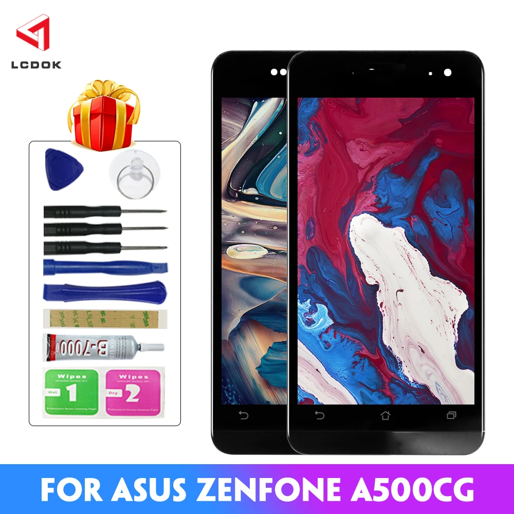 Сменный сенсорный ЖК-экран для Asus Zenfone 5 A500CG T00J A500KL A501CG T00P | Мобильные телефоны и