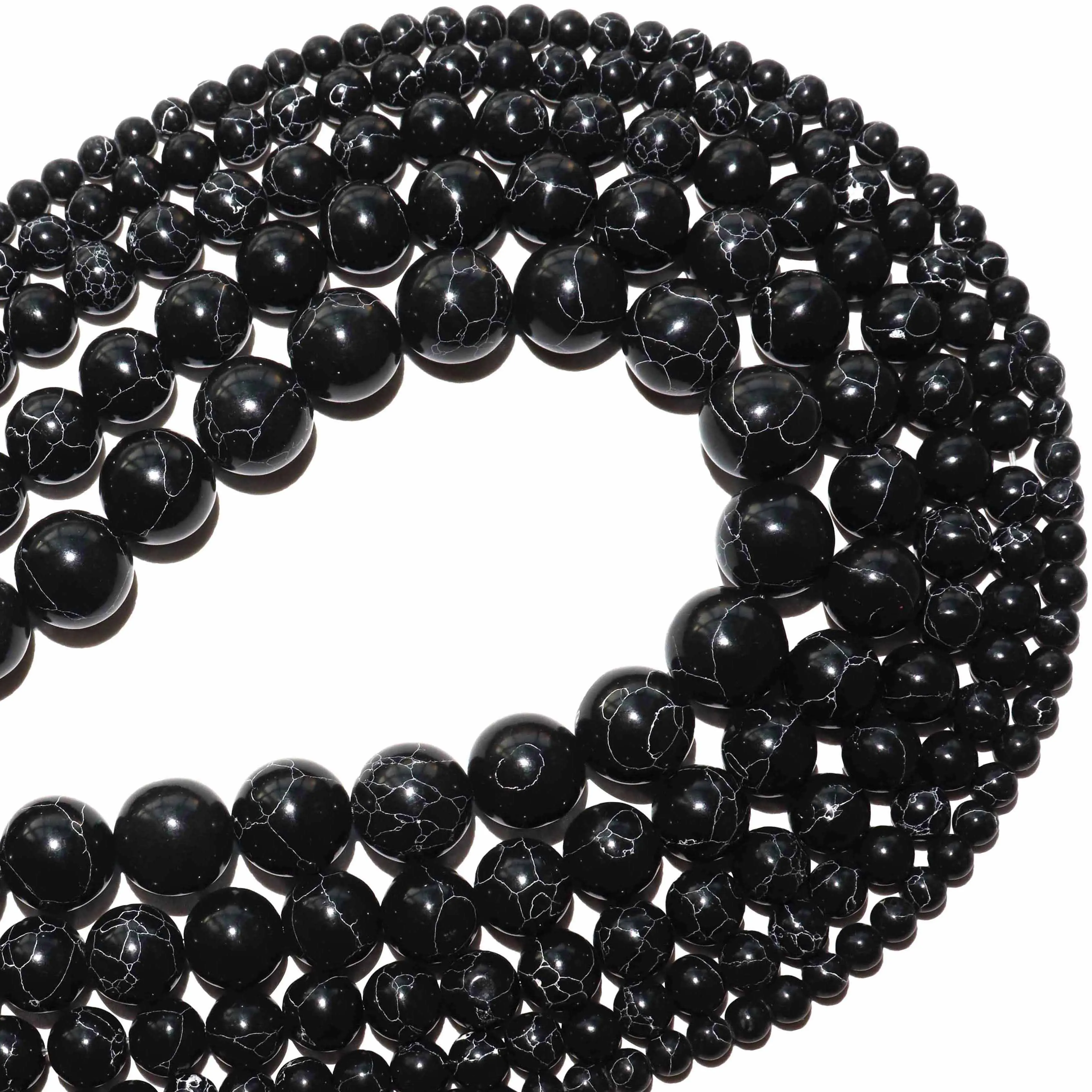 

Бусины из натурального камня, круглые бирюзовые бусины с отверстием россыпью, 4, 6, 8, 10, 12 мм, для изготовления ювелирных изделий «сделай сам», ...