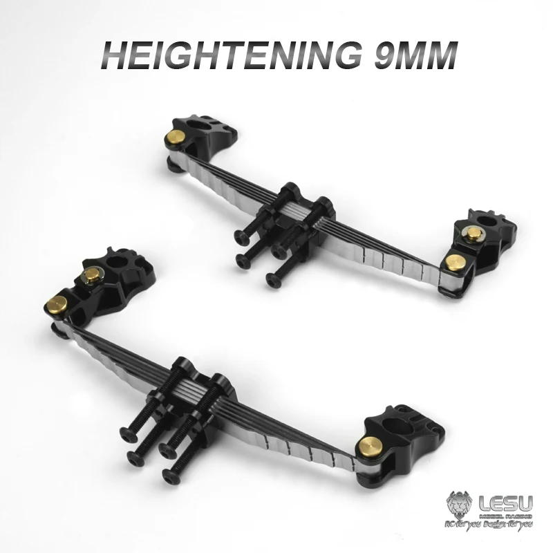 LESU Metal Front Suspension Raised 9MM for 1/14 RC TAMIYA Tractor Truck Non-powered Axle Model