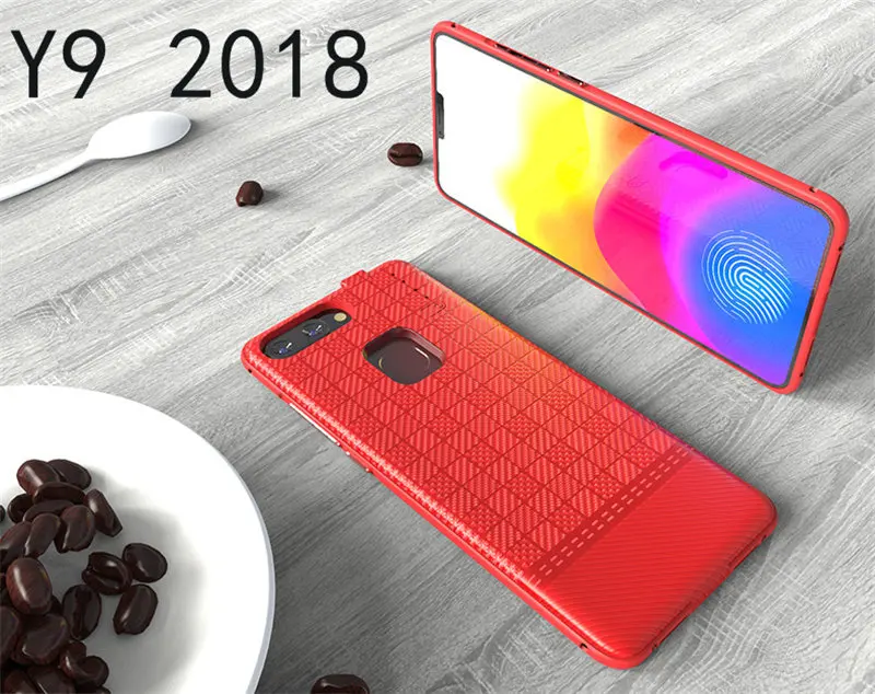 NENG чехол с аккумулятором 5000 мАч для huawei honor 7X nova 2 lite, внешний резервный блок, твердый внешний аккумулятор, чехол для huawei P Smart() Y9 - Цвет: Red For Y9 2018