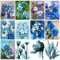 ruopoty decorative paint by numbers acrylic paints pictures by numbers flowers painting numbers home decoration handicraft