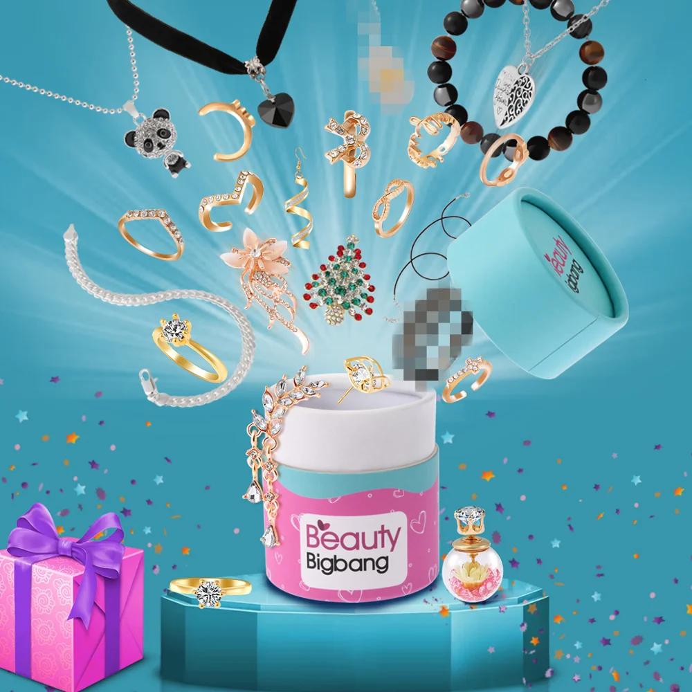 Глухая коробка BEAUTYBIGBANG сюрприз Дог девочка кольцо браслет ожерелье Волшебная