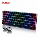 Проводная Механическая клавиатура для ПК с Windows, Красная Зеленая черная ось, 82 клавиши, раскладка USB