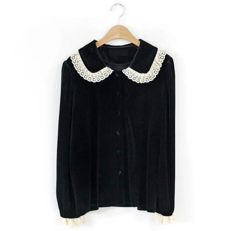 

Autumn Solid Vintage Shirt Female Oversize Tops Women Long Sleeve Girls Blouse Plus Size Autumn Women Blouses Femme Blusas New