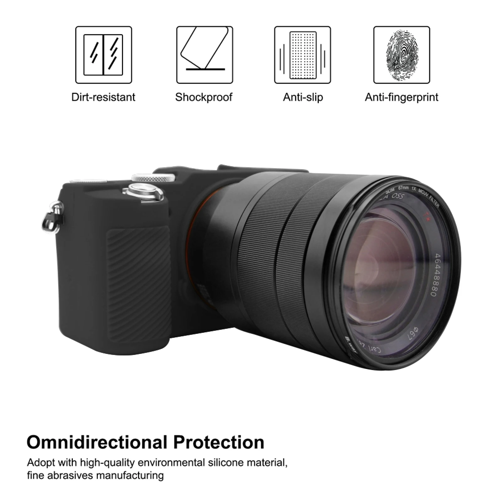PULUZ Cover Case For Sony A9 / ILCE-9 for A7C ILCE-7C Soft Silicone Camouflage Protective Camera | Электроника