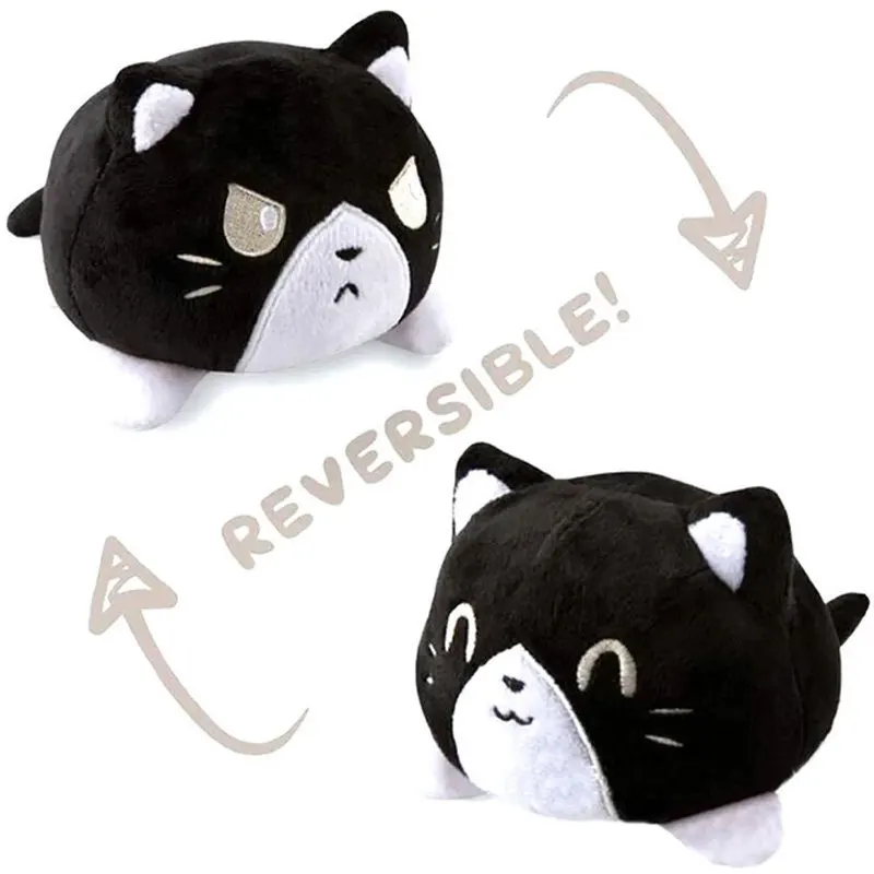 

Plush Animals Dolls Toys Reversible Cat Double-sided Flip Doll Plush Toys Cute Soft Stuffed Dolls Toys For Girls Birthday Gifts