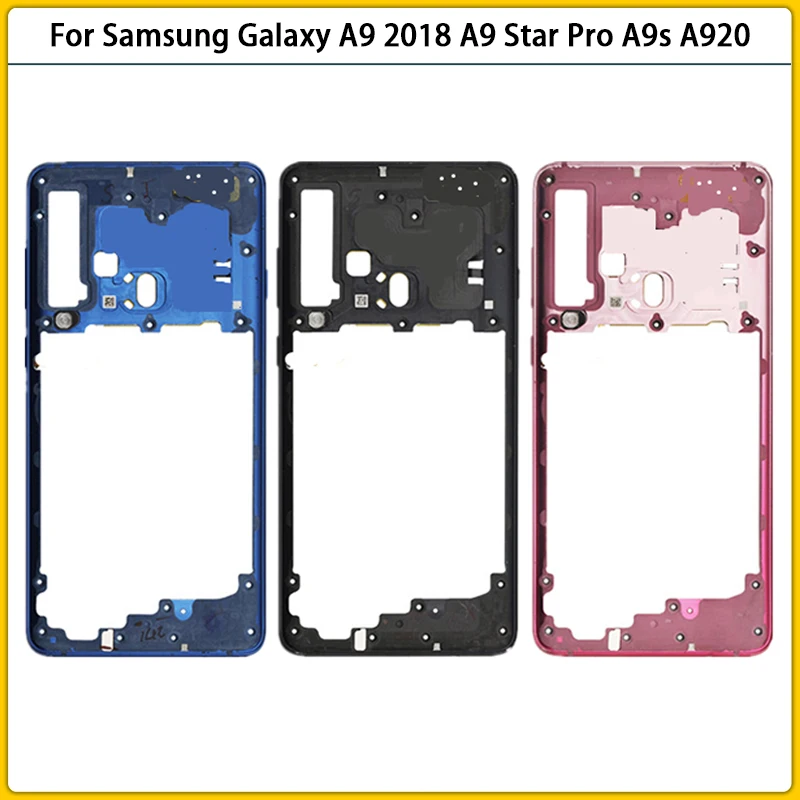 

Новинка для Samsung Galaxy A9 2018 A9 Star Pro A9s A920 средняя рамка Панель рамка Лицевая панель замена корпуса