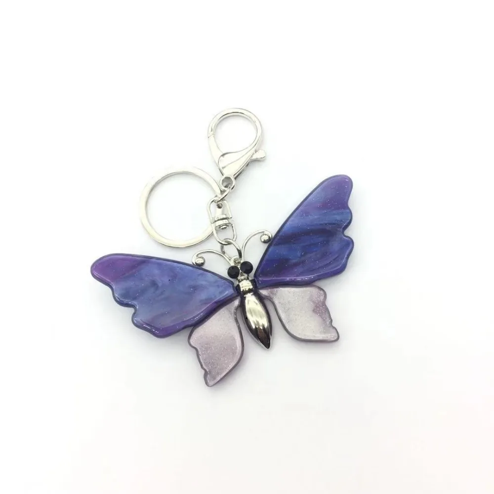 Новейшая модная трендовая пурпурная акриловая Бабочка для женщин большой