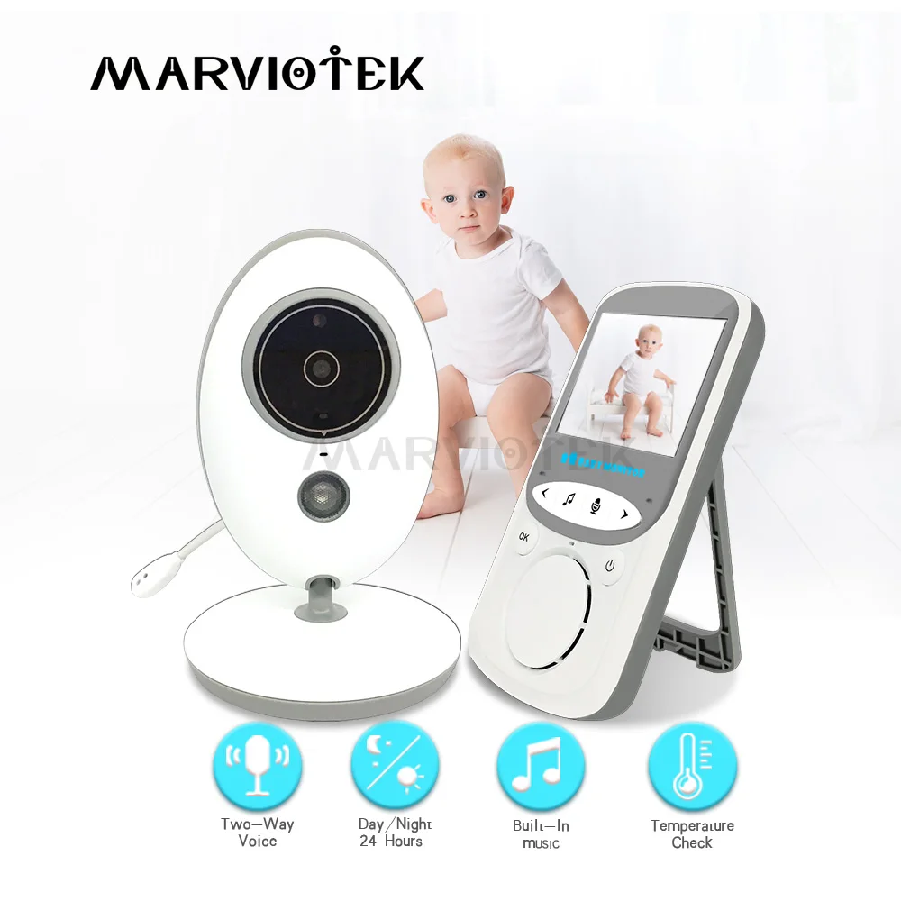 

Baby Monitor 2.4 Inch LCD 2 Way Audio Video nanny Music Intercom Wireless Baby Camera Baby Walkie Talkie Babysitter camera VB605