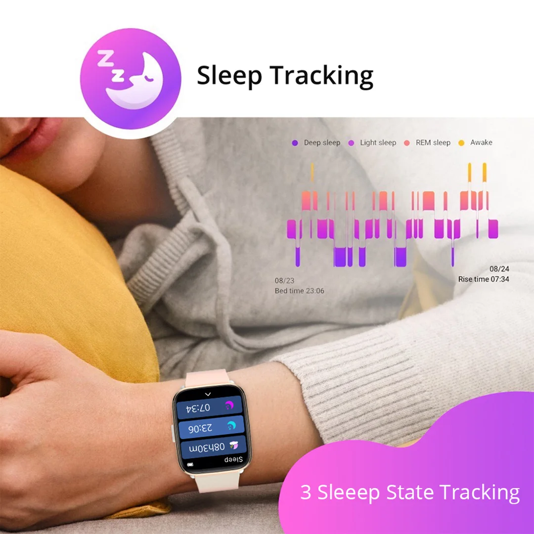 Смарт-часы COLMI мужские/женские водонепроницаемые с Bluetooth и термометром |