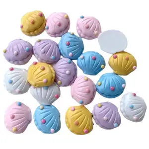 flat back resin pearl shell flatback resin cabochon for phone decoration hair bow diy scrapbook crafts accessories free global shipping