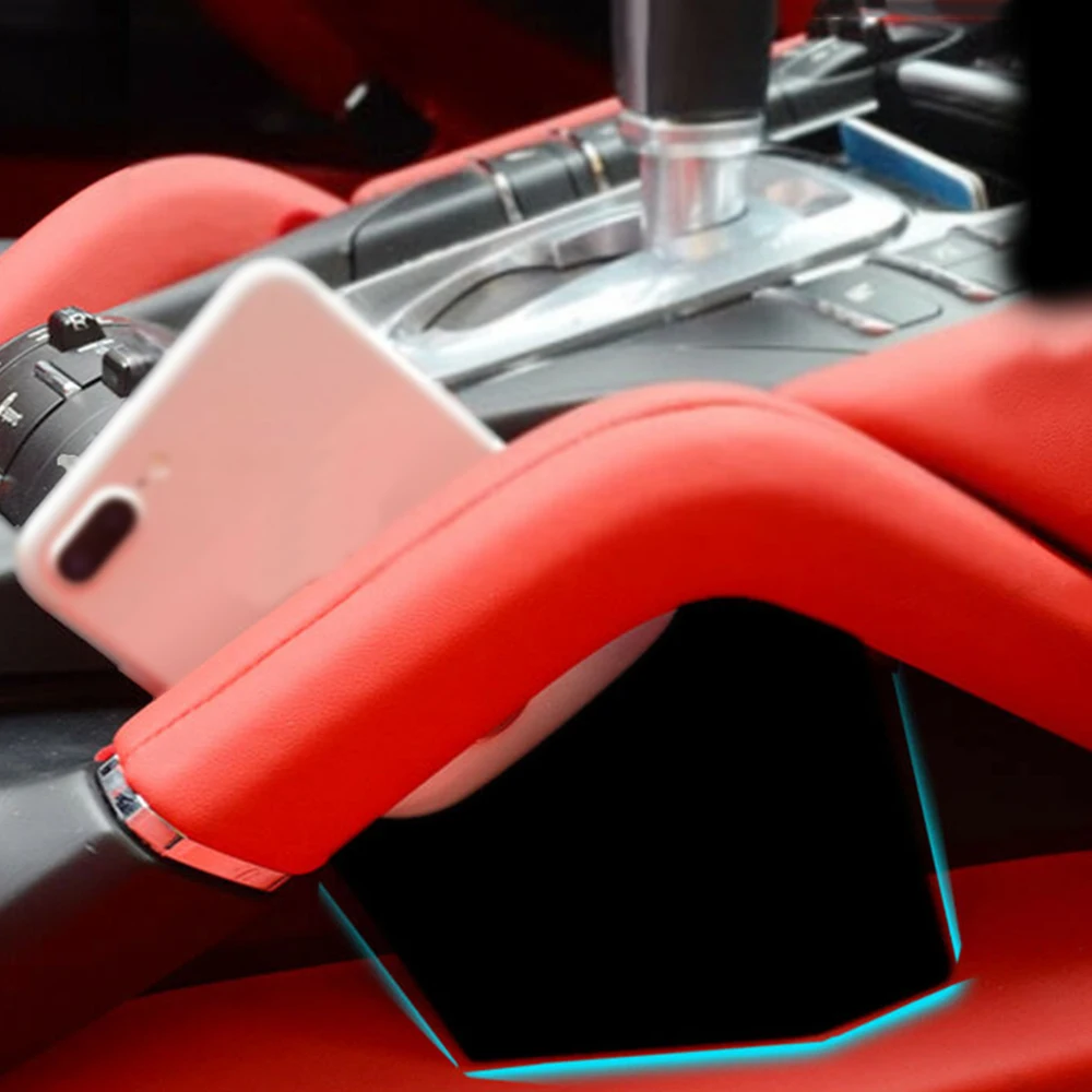 Черный подлокотник для автомобиля контейнер хранения в центре сиденья Porsche Cayenne