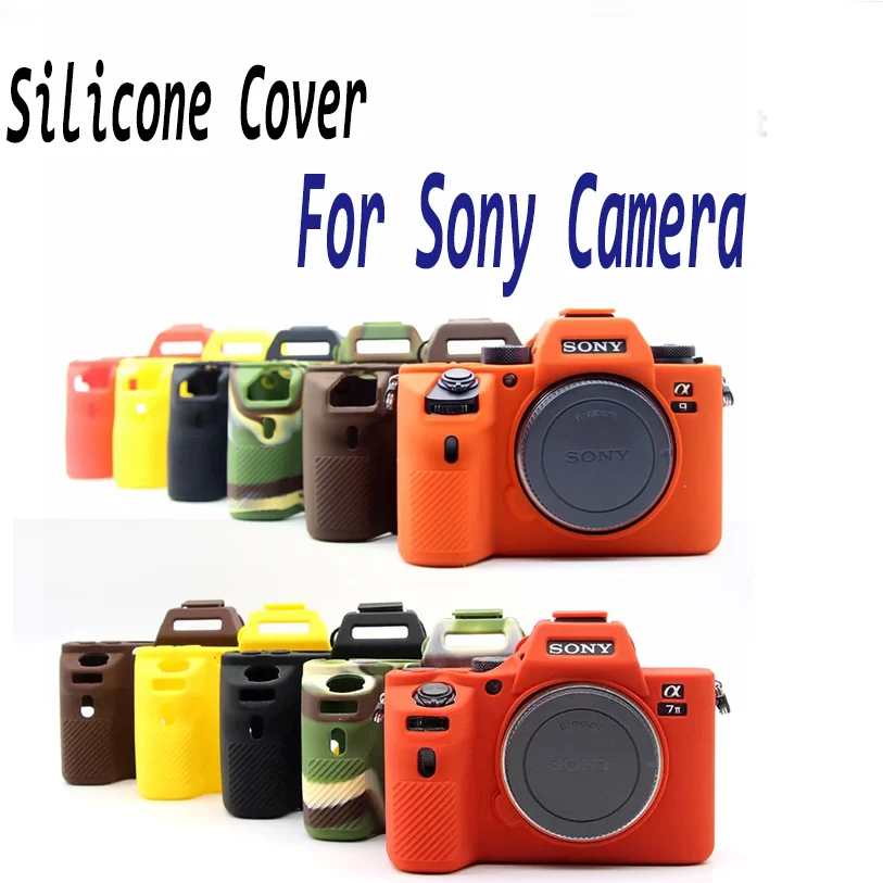 Für Sony Alpha A7M2 A7S2 A7R2 A7M3 A7R3 A9 A7R4 A9II Abdeckung Für Silikon Gummi Kamera Tasche Haut A6500 RX100III/IV/V/VI Abdeckung