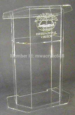 Free Shipping Beautiful Easy Cheap Acrylic Podium Pulpit Lectern plexiglass