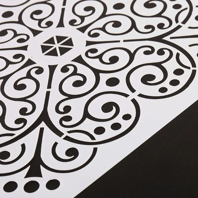 16 шт. Мандала трафарет настенная живопись шаблон чертежа сделай сам для каменное