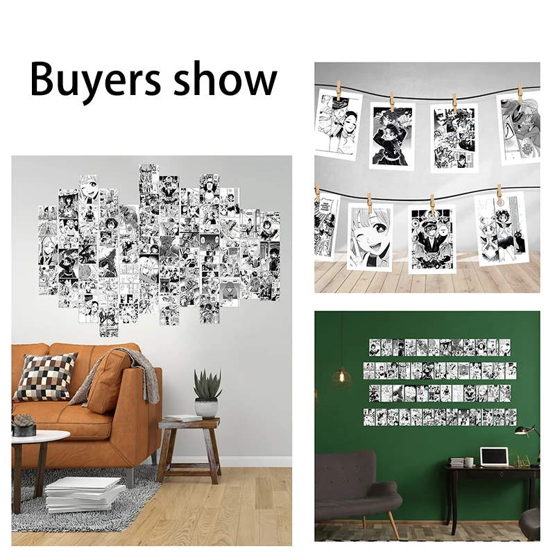 50 шт. Набор наклеек на стену для мальчиков аниме