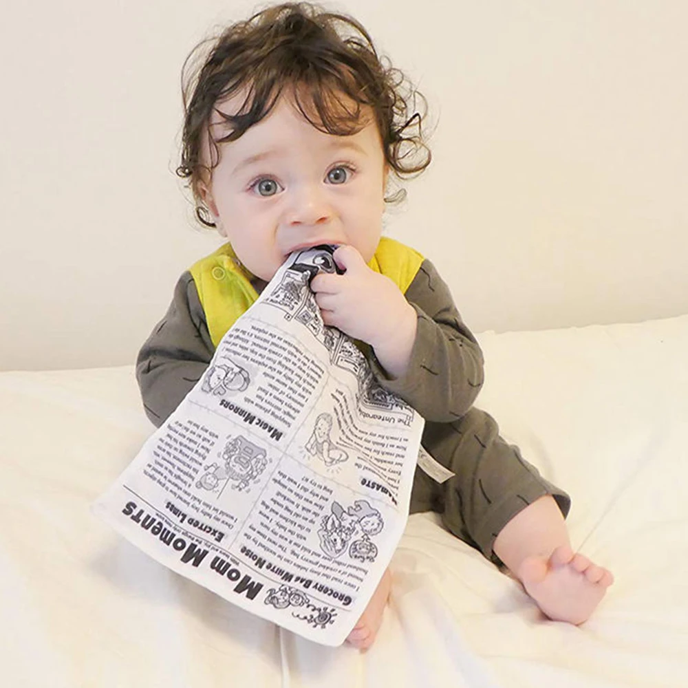 Детская тканевая книга для раннего образования черно белая Новинка бумажное