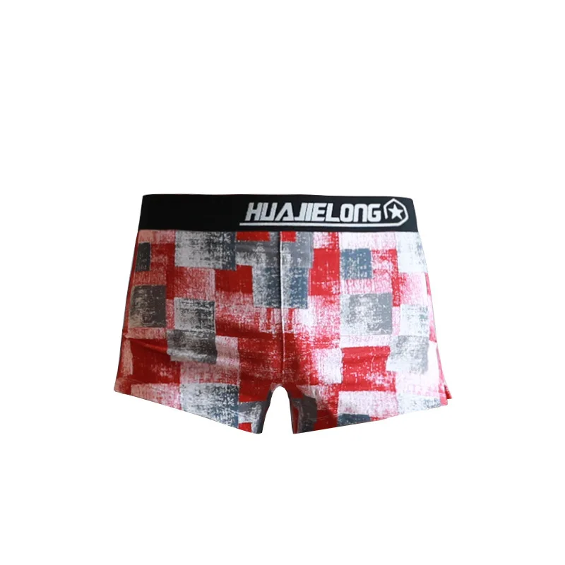 Мужские шорты боксеры нижнее белье мужское сексуальное в клетку с Мозаичным