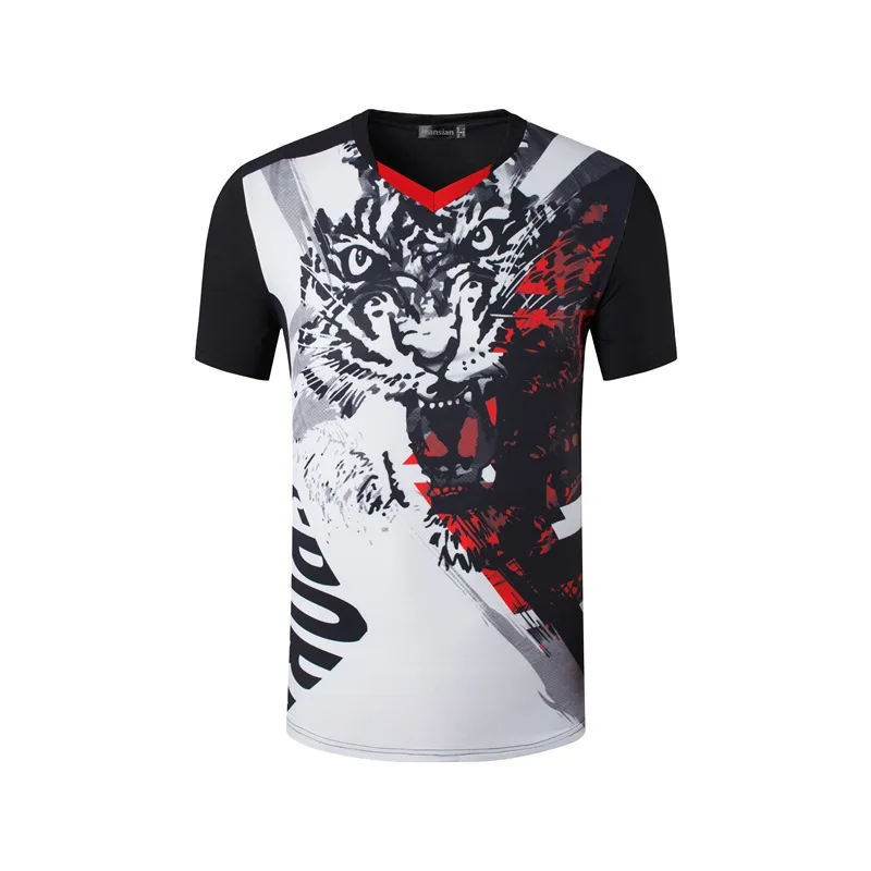 New 3D Men Tennis Polyester TShirts Quick Dry Gym Fitness training Jersey tops tees clothes Male Badminton Uniforms | Спорт и