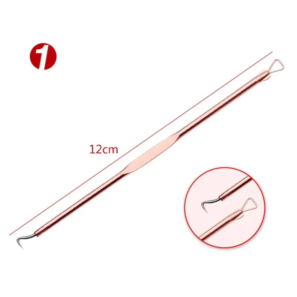 

4pcs/set Professional Dual Heads Acne Needle Blackhead Blemish Pimple Extractor Remover Spot Cleaner Beauty Face Skin Care Tool