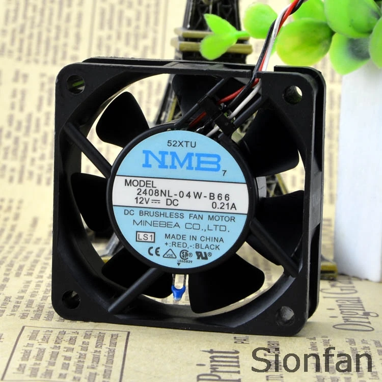 Для оригинальных шариков NMB трехстрочный охлаждающий вентилятор 12 В 0 21 а 2408NL-04W-B66