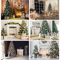 christmas indoor theme photography background fireplace children portrait backdrops for photo studio props 21712 yxsd 04