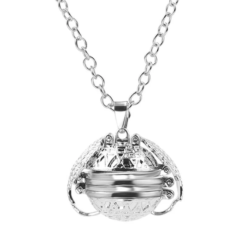 

Fashion Jewelry Pendant Necklace Angel Wings Memory Floating Small Box Photo of Unisex Accessories