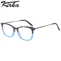 kirka woman glasses frames square female myopiareading lady eyeglasses frame blue tortoise women men glasses eyewear goggles
