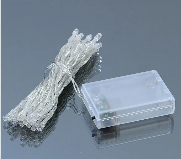 

50pcs 2M 20 LED or 3m 30 LED Battery Operated LED String for Xmas Garland Party Wedding Decoration mini colorful Fairy string