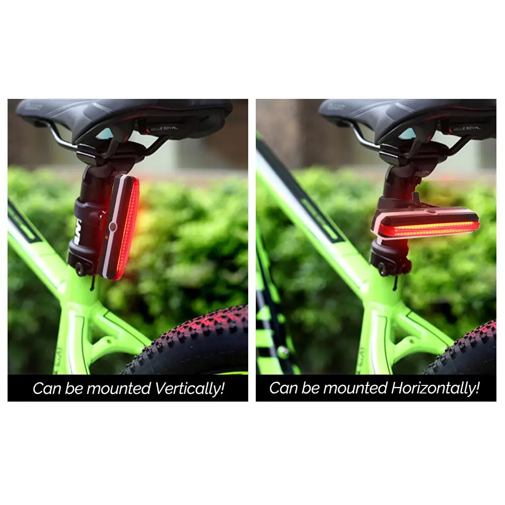 USB Rechargeable Bike Tail Light Powerful 5 Modes LED Flashing Safety Rear Bicycle MTB Taillight Seatpost Warning | Спорт и
