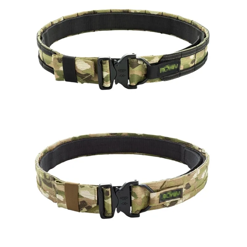 

Tactical 5.0CM Wide CS Outdoor Military Army Fighter Belt Hunting Shooter Belt Double Layer Hard NL6 Material