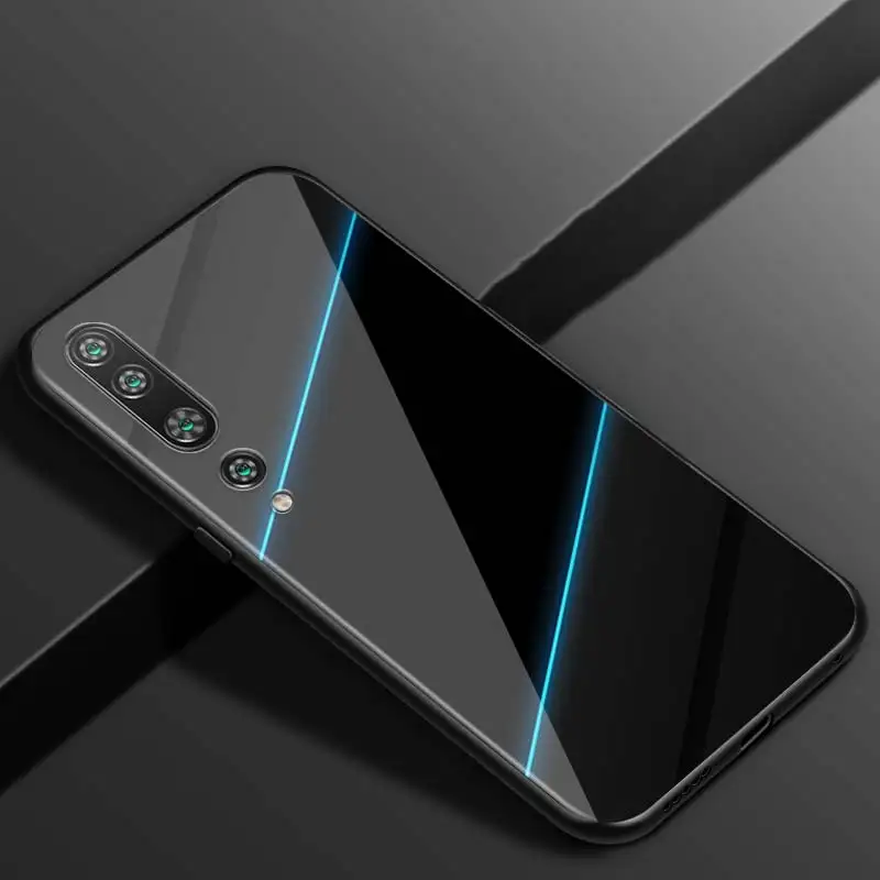 

Black Light Dark fashion For Xiaomi Mi Note 10 Ultra 5G 9 SE 8 A3 A2 A1 6X Poco M2 Pro Play F1 Lite 5G Bright Black Phone Case