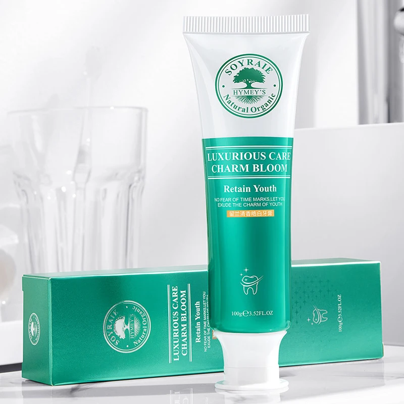 

Spearmint Toothpaste Whitening Fresh Breath Oral Hygien Cleansing Tooth Removes Stains Plaque Toothpaste 100g