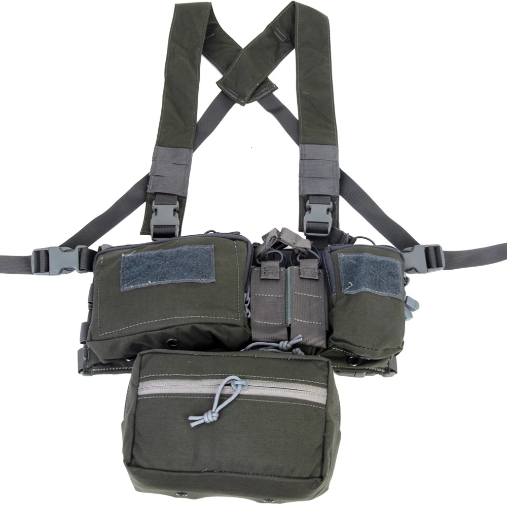 Rig and Pouch GY Тактическая нагрудная Установка X Жгут жилет Перевозчик Броня армейская винтовка пистолет журнал утилита живота Мешок Охотничьи Аксессуары 5,56 7,62 - Цвет: Rig and Pouch GY