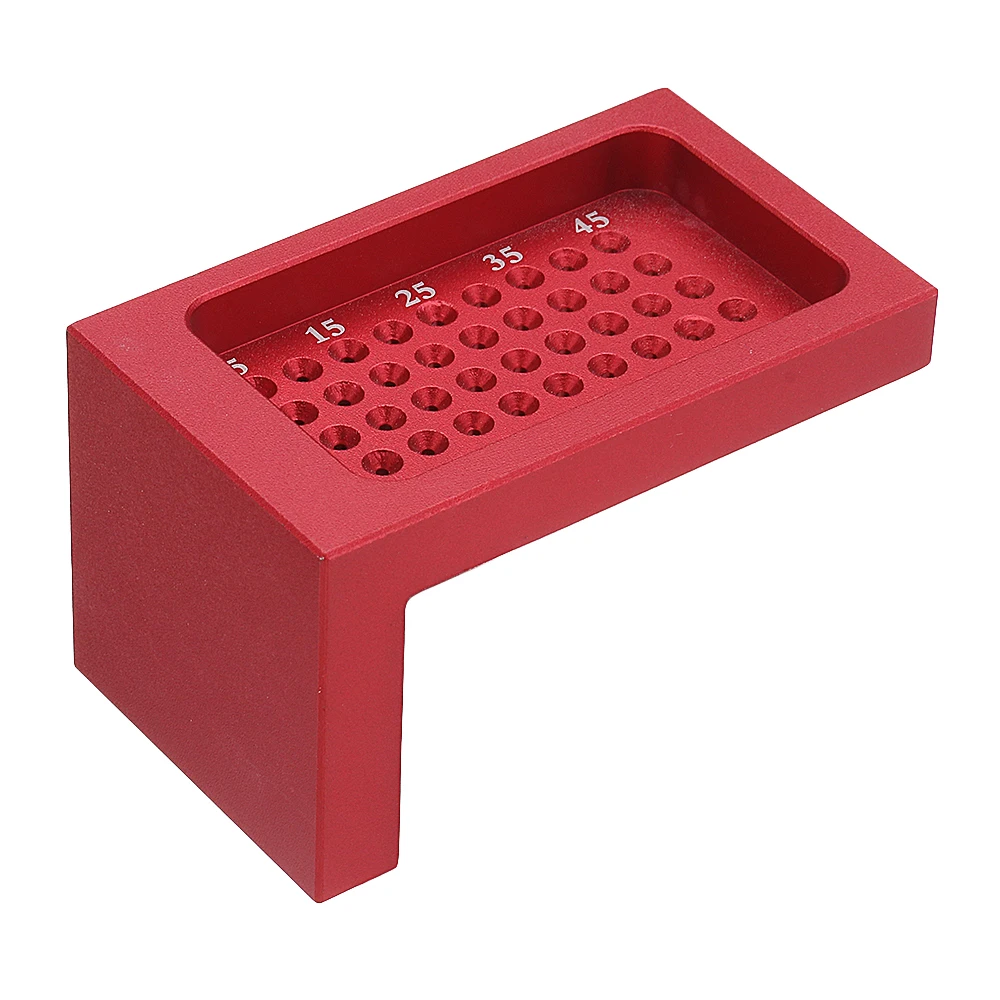 

Aluminium Alloy T50 Hole Positioning Metric Measuring Ruler Mini Scriber Woodworking Tool