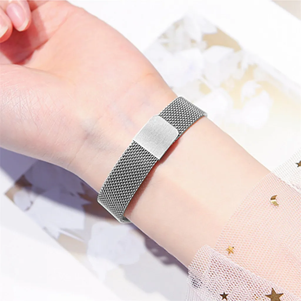 Women's Magnet Buckle Mesh Belt Watches Quartz Analog Round Wrist Watch wrist watch women bracelet часы женские | Наручные