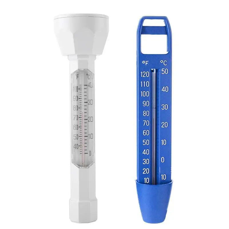 

2 Pcs Floating Buoy Swimming Pool Thermometer Spa Hot Tub Bath Jumbo Easy Read Display Water Temperature Test Tube