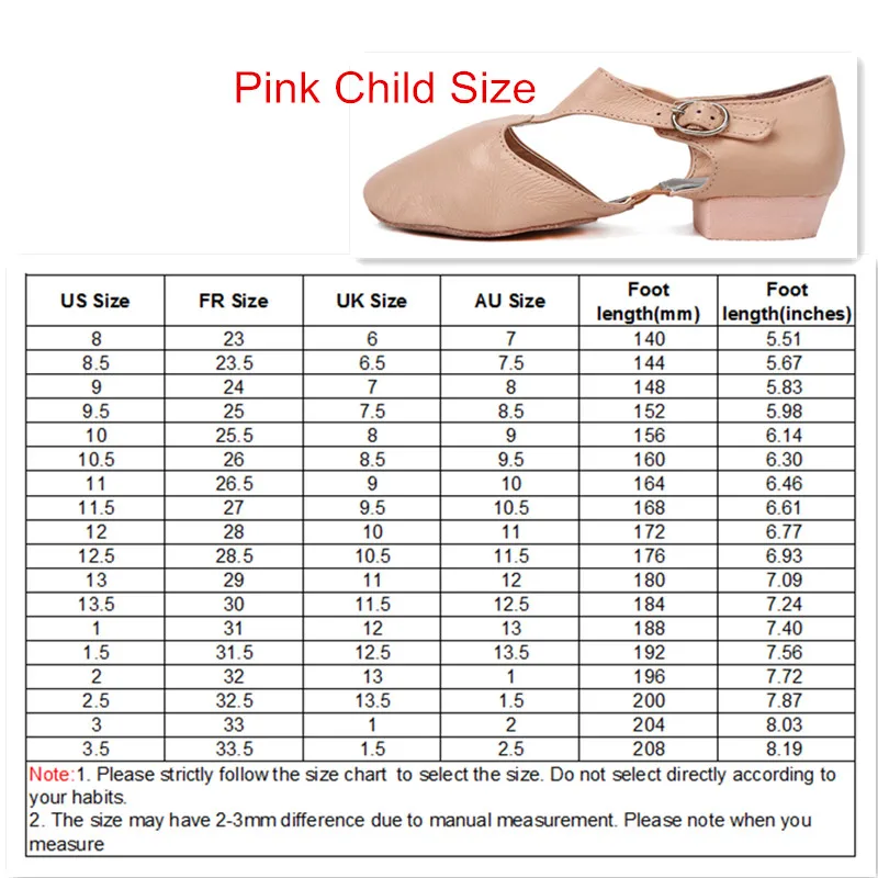 Pink Child size Черные, светло-розовые кожаные танцевальные босоножки для учителя джаза; обувь для учителя; Профессиональные сандалии; обувь для джазовых танцев - Цвет: Pink Child size