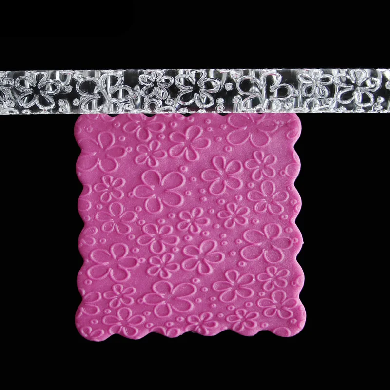 Торт Fondant тисненый Скалка резинки тиснение сахар торт Декор ремесла инструмент