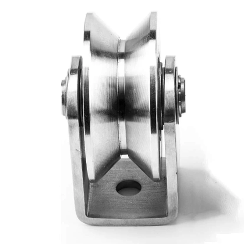 2 дюйма V Тип ролик 304 нержавеющая сталь раздвижные ворота роликовый подшипник колеса для обработки материала и перемещения от AliExpress WW